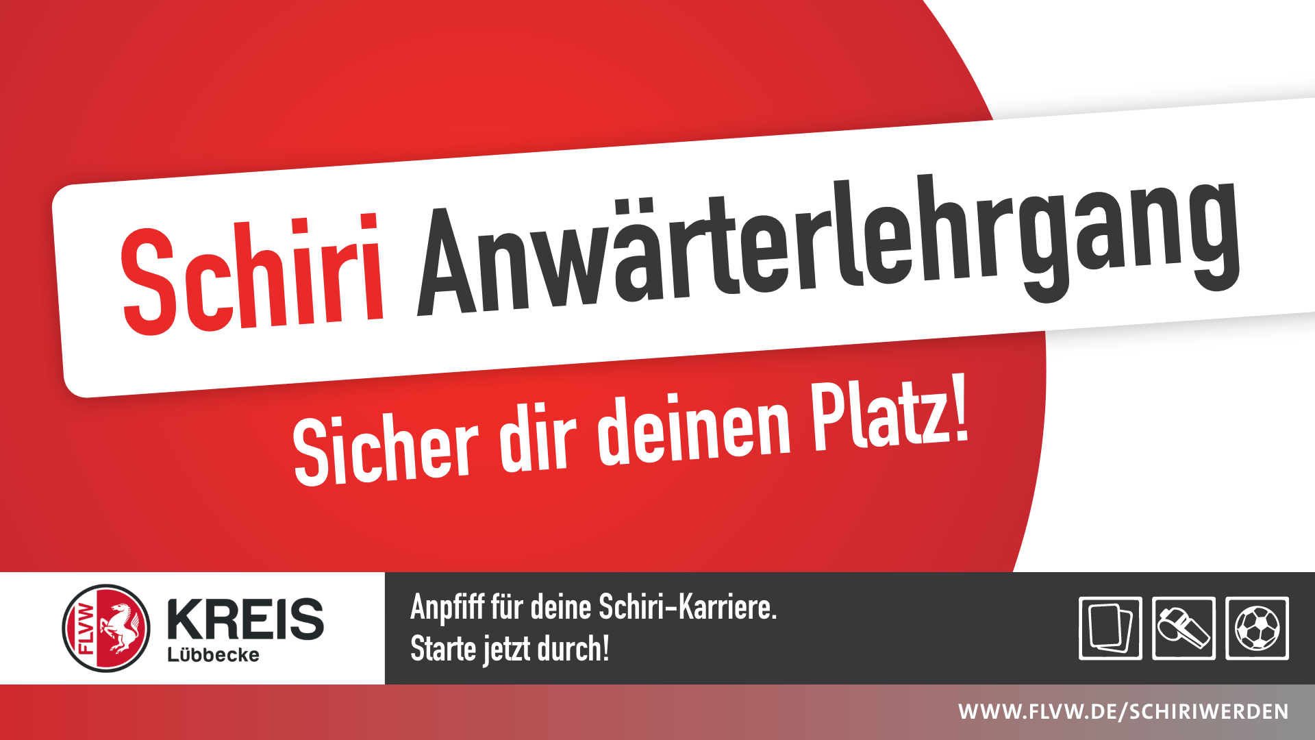 Banner Anwärterlehrgang Schiedsrichter