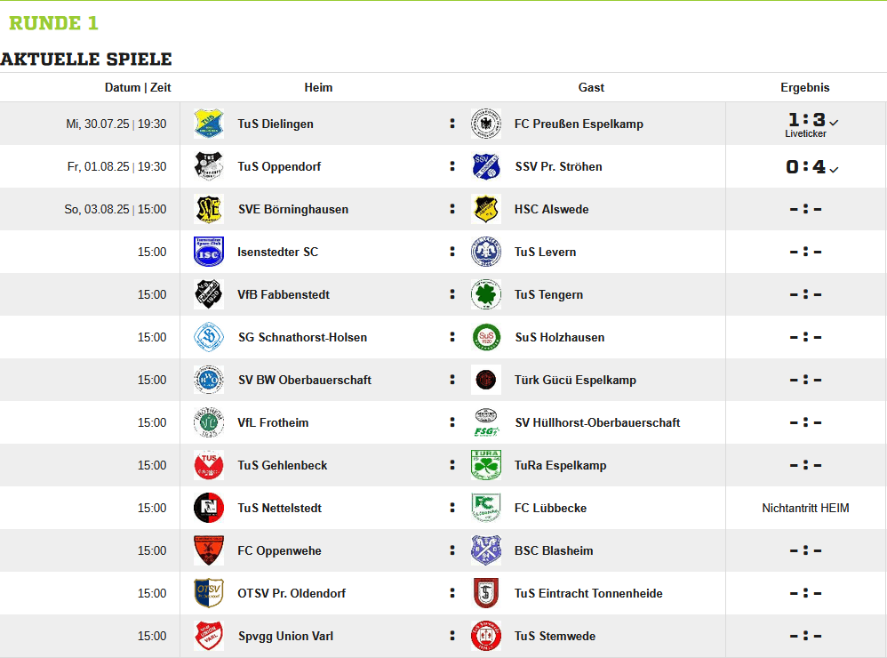 1. Runde