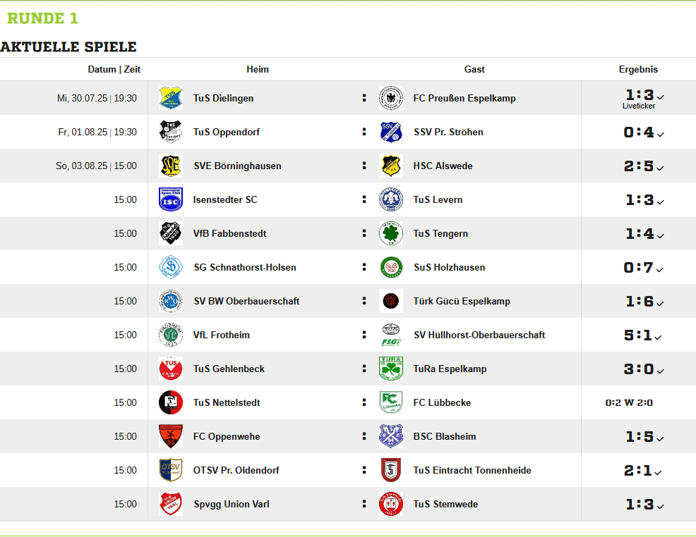 1. Runde