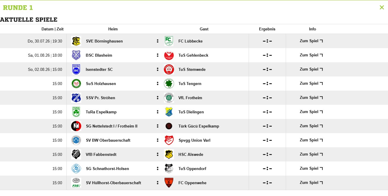 1. Runde