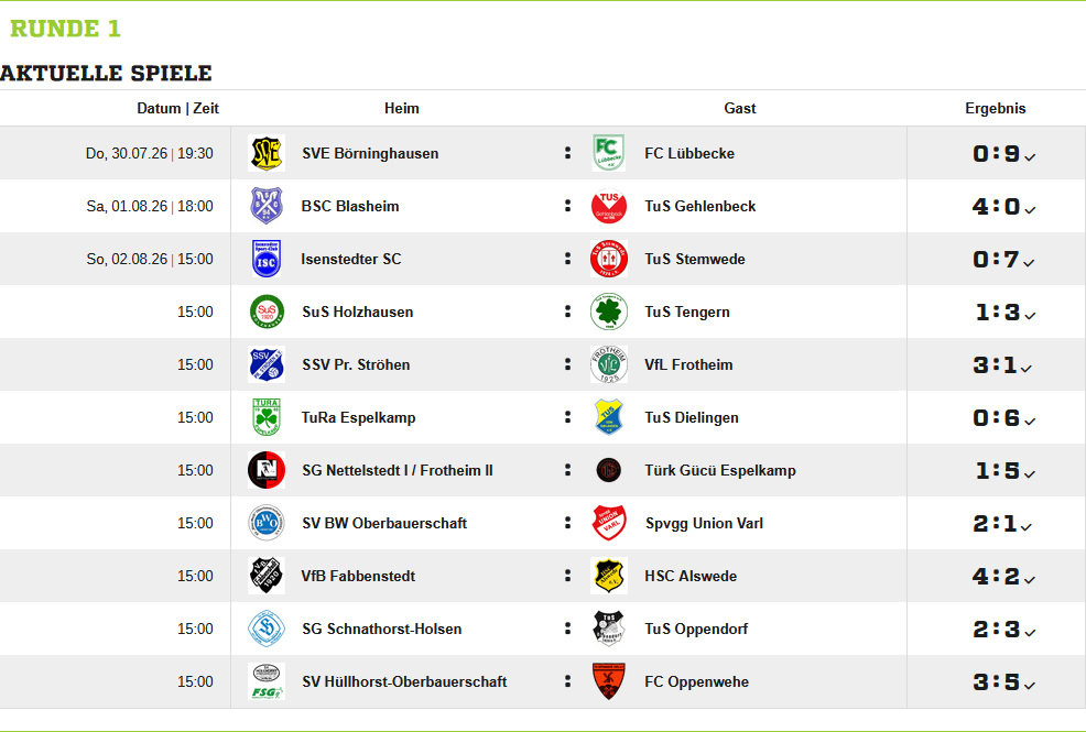 1. Runde
